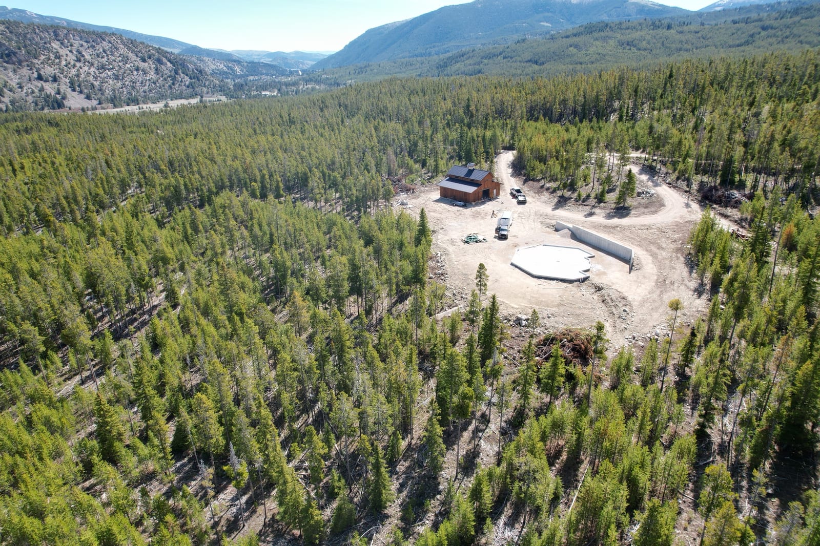 The site from the air