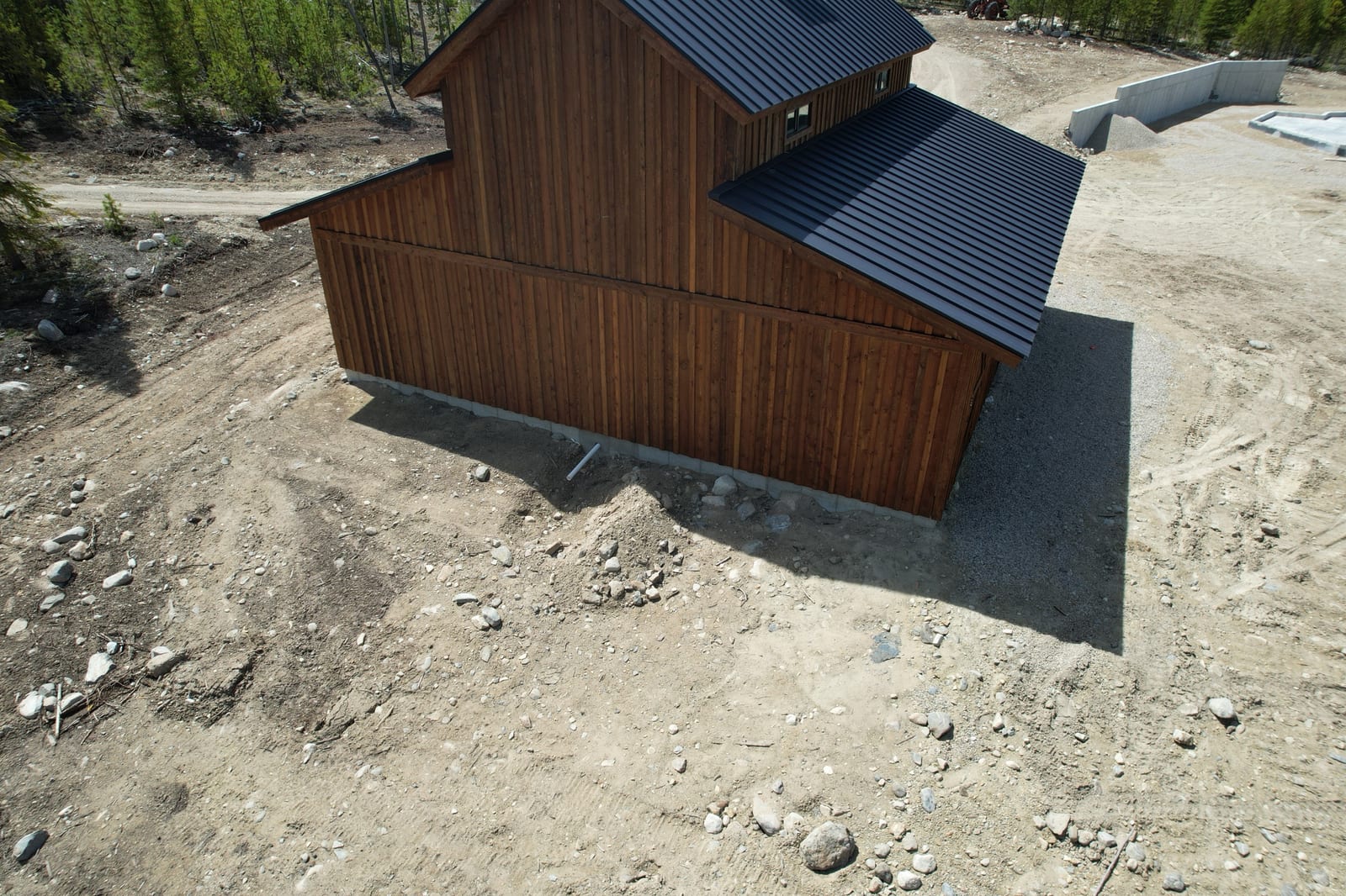 A metal roof