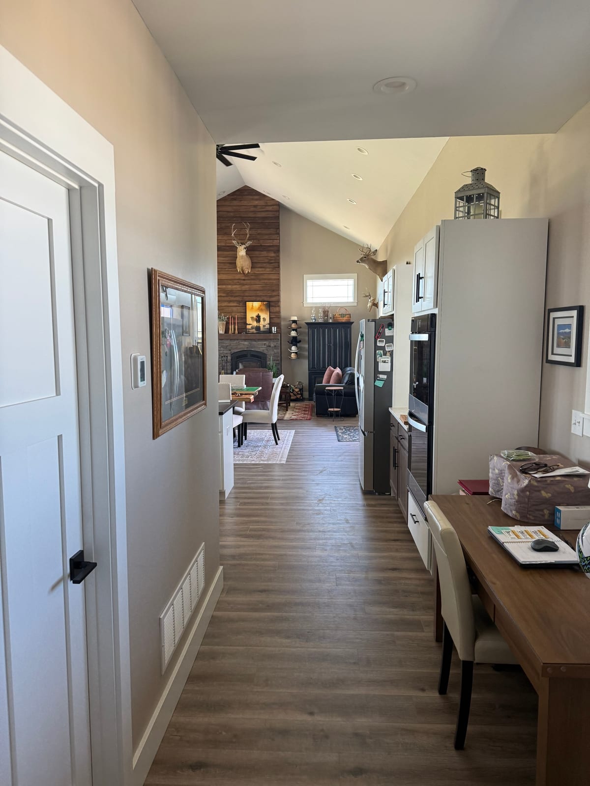 Townsend ranch: hall to the great room